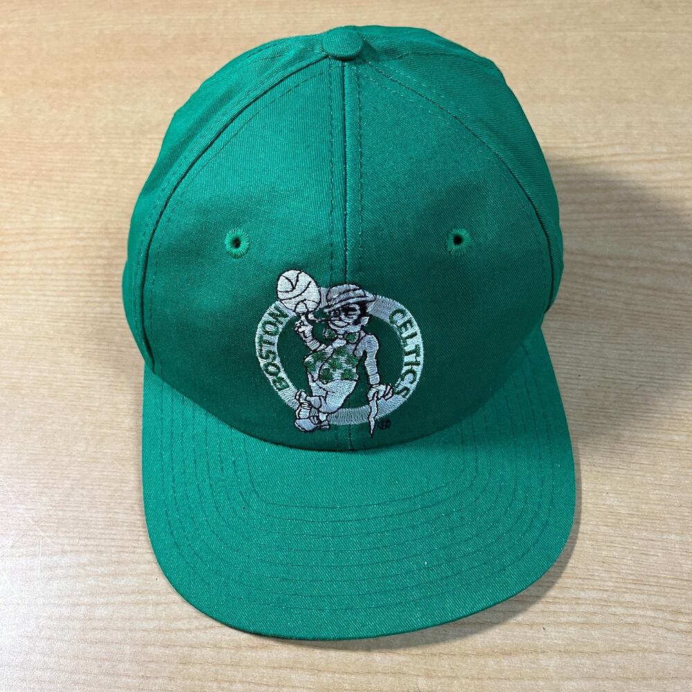 Vintage Boston Celtics Youngan The G Cap Plain Logo Snapback Hat Cap NBA